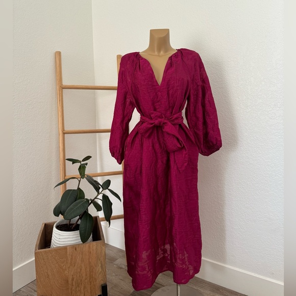 NWT Women's Puff Sleeve Midi Dress -Future Collective with Jenny K. Lopez - Picture 5 of 5